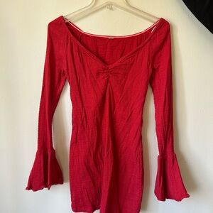Free People Red Mini Dress